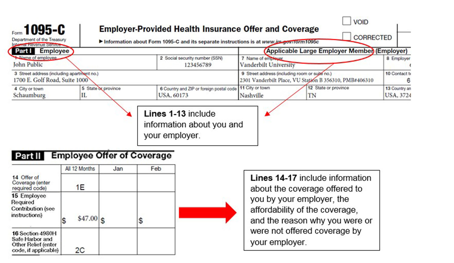 Form 1095 C Forms People Experience Vanderbilt University